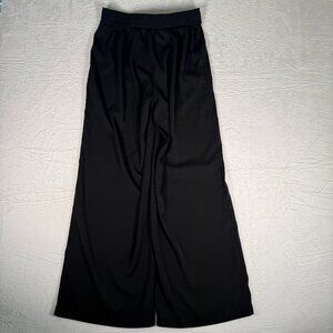 MAX STUDIO LONDON Women's High Rise Elastic Back Wide Leg Pants Black S-NWT
